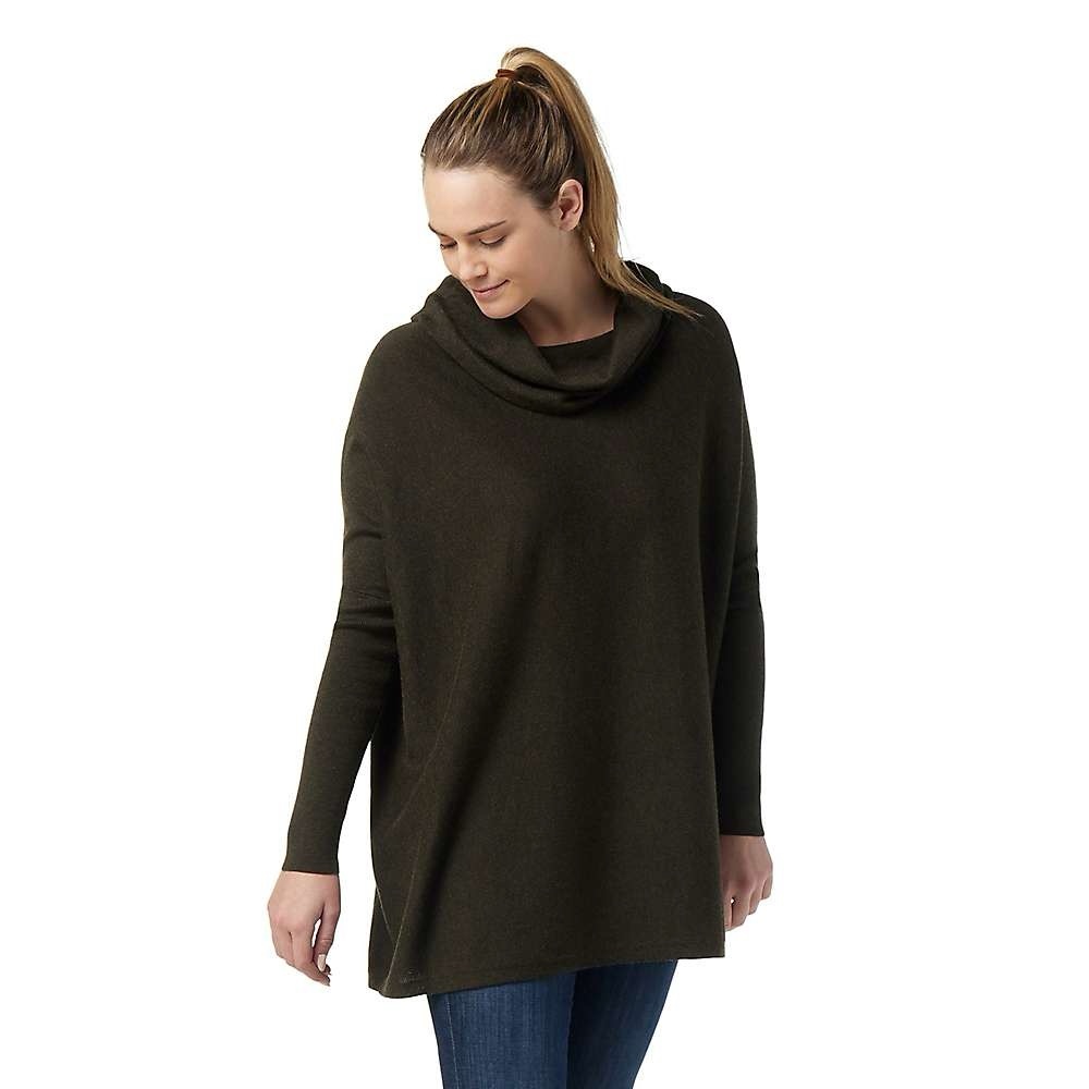 Smartwool Edgewood Poncho Sweater Women's Size M North Woods Heather